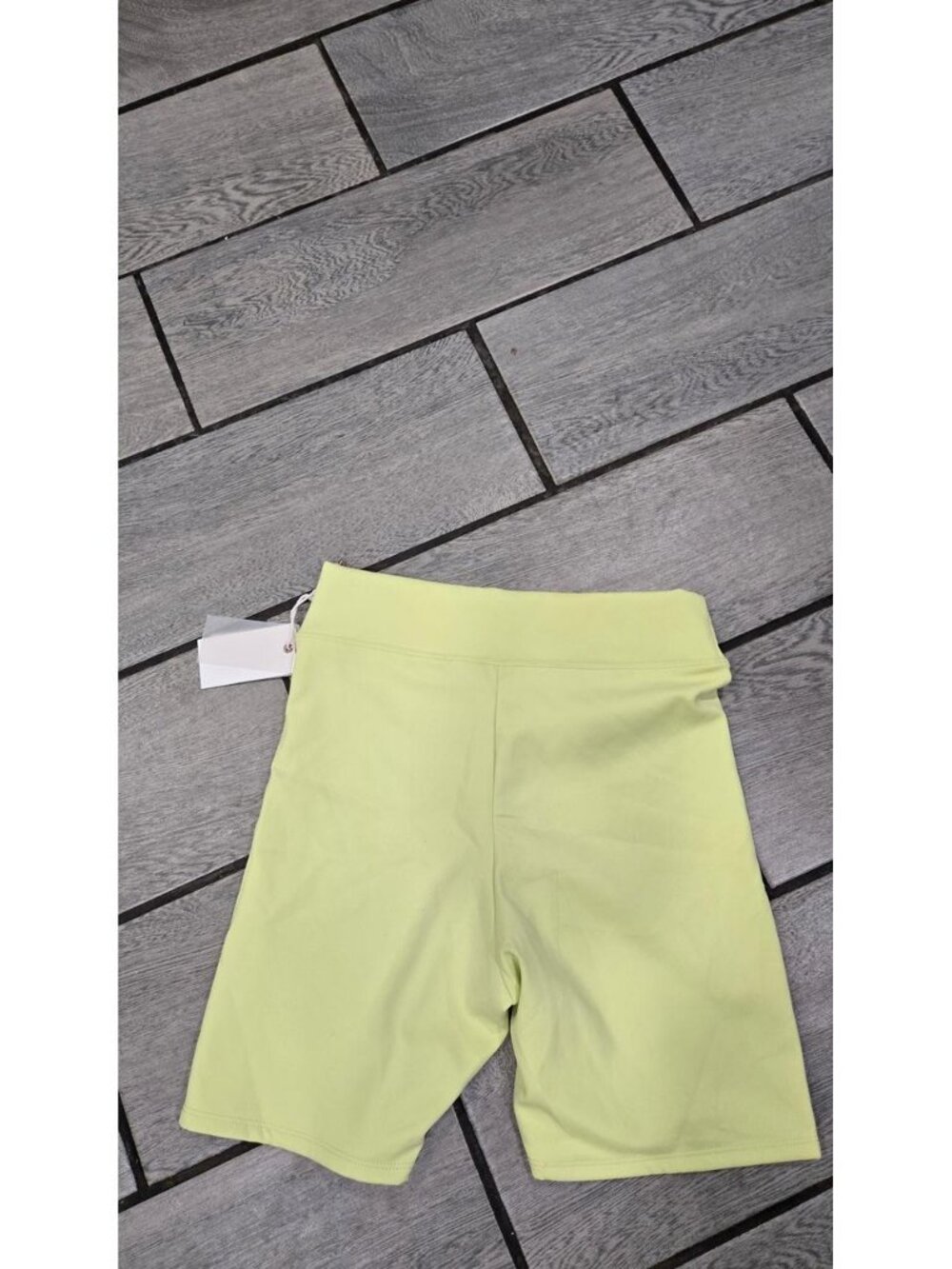 High Rise Bike Shorts Lime Green